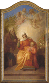 Saint Anne and Saint Joachim with Mary